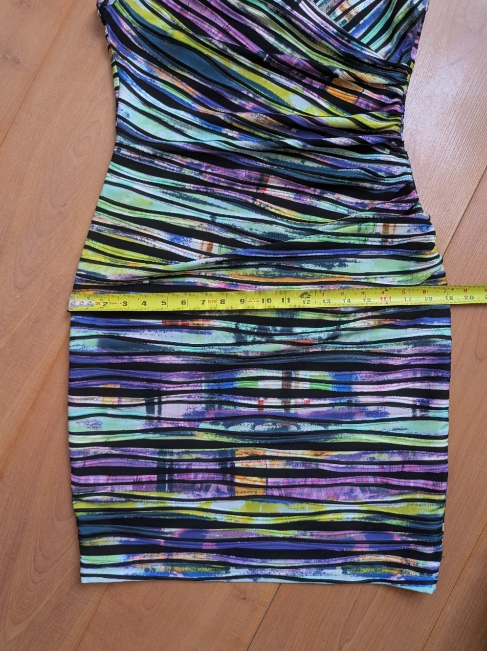 Joseph Ribkoff Reversible Textured Crossover Dress - Picture 8 of 12
